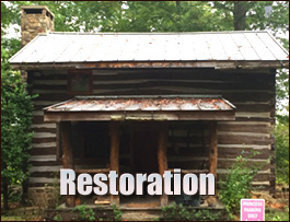 Historic Log Cabin Restoration  Collettsville, North Carolina